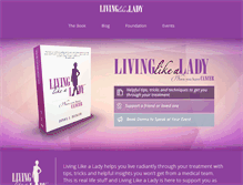 Tablet Screenshot of livinglikealady.com